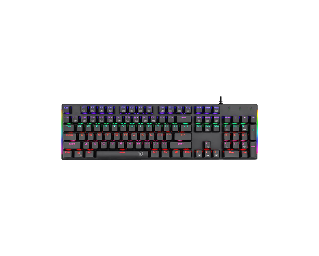 T-DAGGER Naxos Rainbow Colour Lighting Mechanical Gaming Keyboard