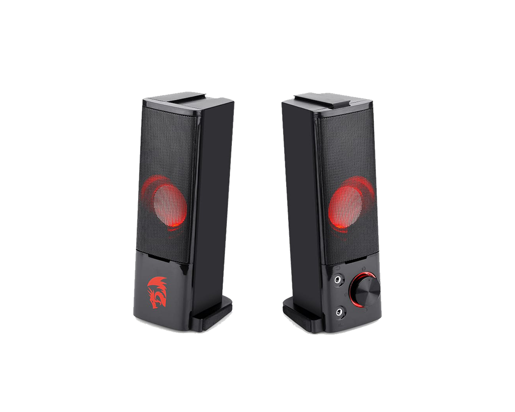 Redragon 2.0 Sound Bar ORPHEUS 2x3W 3.5mm RED LED Gaming Speaker